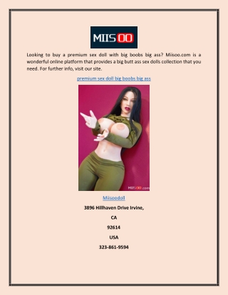 Premium Sex Doll Big Boobs Big Ass | Miisoo.com
