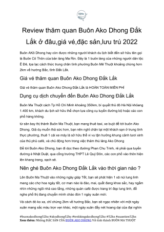 Kham Pha Buon Ako Dhong Cung 52hz
