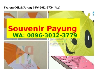 Souvenir Nikah Payung ౦8ᑫϬ·ᣮ౦12·ᣮ77ᑫ[WA]