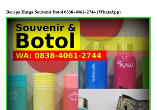 Berapa Harga Souvenir Botol