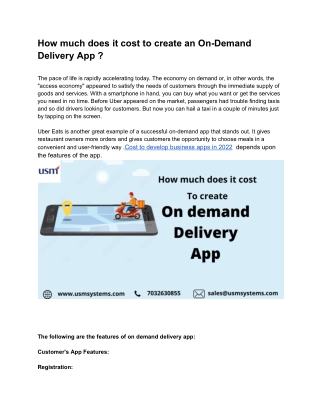 cost to create delivery app - Google Docs