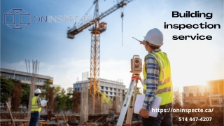 Building inspection service