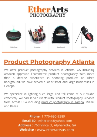 Product Photography Atlanta