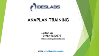 Anaplan Training