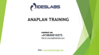 Anaplan Training