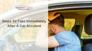 Steps To Take Immediately After A Car Accident