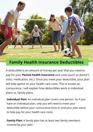 Family Health Insurance Deductibles