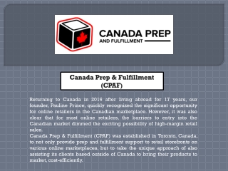 Fulfillment Center Canada