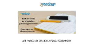 Best Practices To Schedule A Patient Appointment