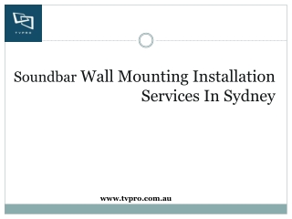 Best Soundbar Wall Mounting Services In Sydney