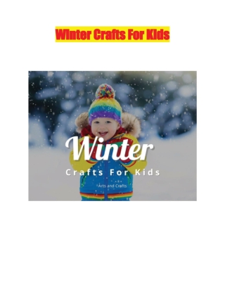 Winter Crafts For Kids