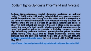 Sodium Lignosulphonate pricing