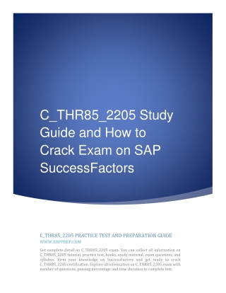 C_THINK1_02 Success Story and How to Crack Exam on SAP Enterprise