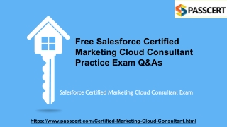 Certified Marketing Cloud Consultant Exam Dumps