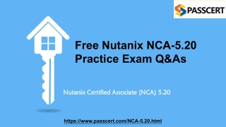 Nutanix Certified Associate (NCA) 5.20 NCA-5.20 Dumps