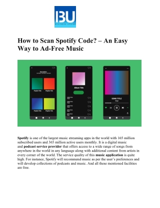 How to Scan Spotify Code