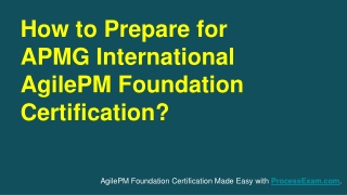 APMG International AgilePM Foundation Exam | Sample Question