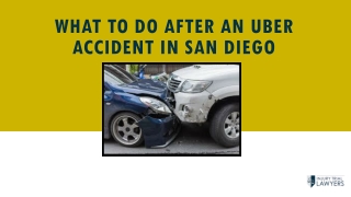 What To Do After an Uber Accident in San Diego