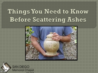 Things You Need to Know Before Scattering Ashes