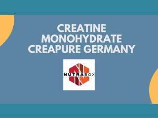 Creatine Monohydrate Creapure Germany