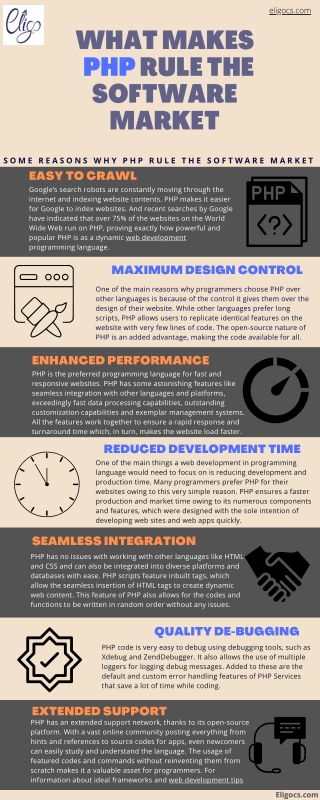 What Makes PHP Rule The Software Market Till Now?