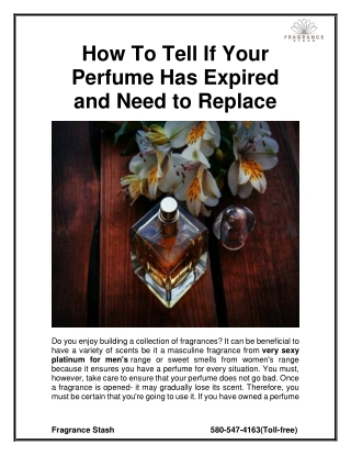 How To Tell If Your Perfume Has Expired and Need to Replace