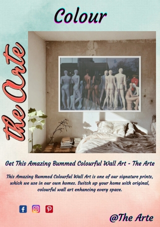 Get This Amazing Bummed Colourful Wall Art - The Arte