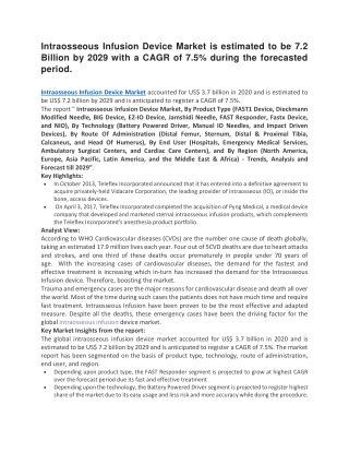 Intraosseous Infusion Device Market i