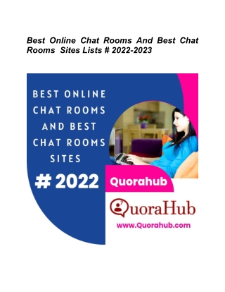 Best Online Chat Rooms |Best Chat Rooms Sites Lists # 2022-2023