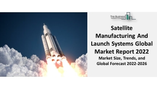 Satellite Manufacturing And Launch Systems Market 2022 By Trends, Growth