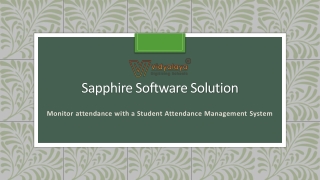 Monitor attendance with a Student Attendance Management System