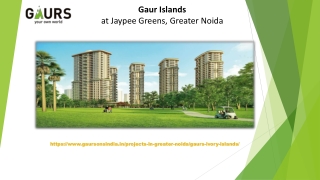 Gaur Islands-A Ready To Move Lifestyle