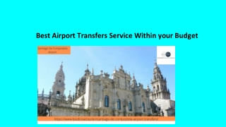 Best Airport Transfers service within your budget