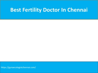 best fertility doctor in Chennai