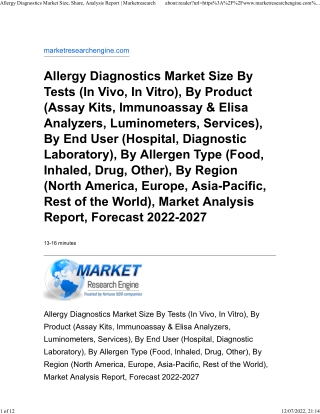 Allergy Diagnostics Market