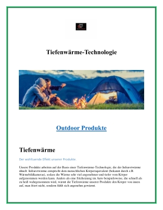 Tiefenwärme-Technologie