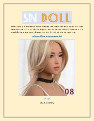 Asian Real Little Japanese Cute Doll  Sndoll.com