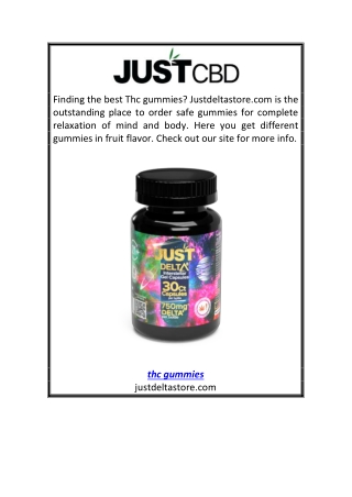 Thc Gummies | Justdeltastore.com