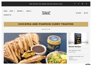 Chickpea And PumpkIn Curry Toasties Recipes | Tullyz Kitchen