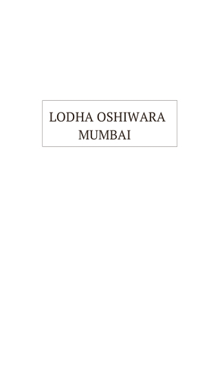 Lodha Oshiwara Mumbai Brochure- Premium Residences