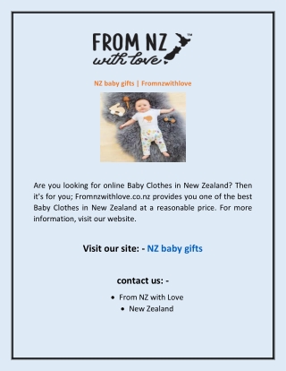 NZ baby gifts