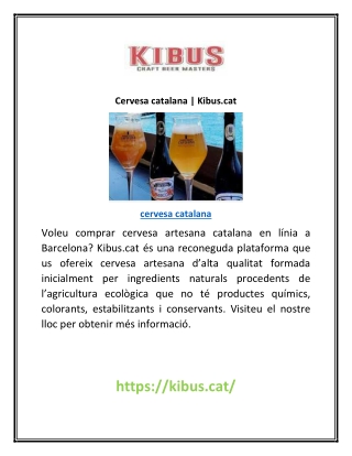 Cervesa catalana