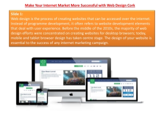 Make Your Internet Market More Successful with Web Design Cork
