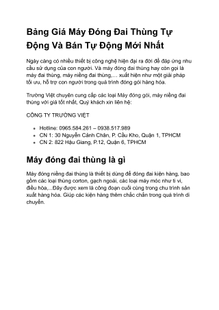 Máy đai niềng thùng