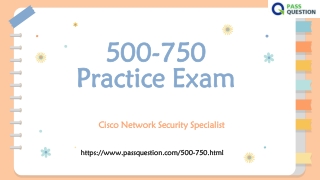 Cisco 500-750 Practice Test Questions