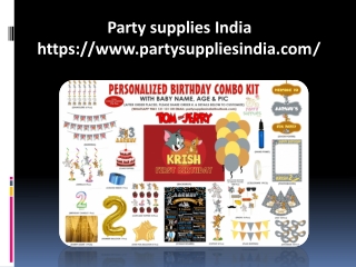 Birthday Party Decoration Products