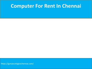 Computer For Rent In Chennai