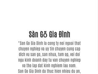 Sàn Gỗ Gia Đình