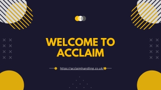 Welcome To Acclaim