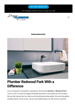 Plumber Redwood Park